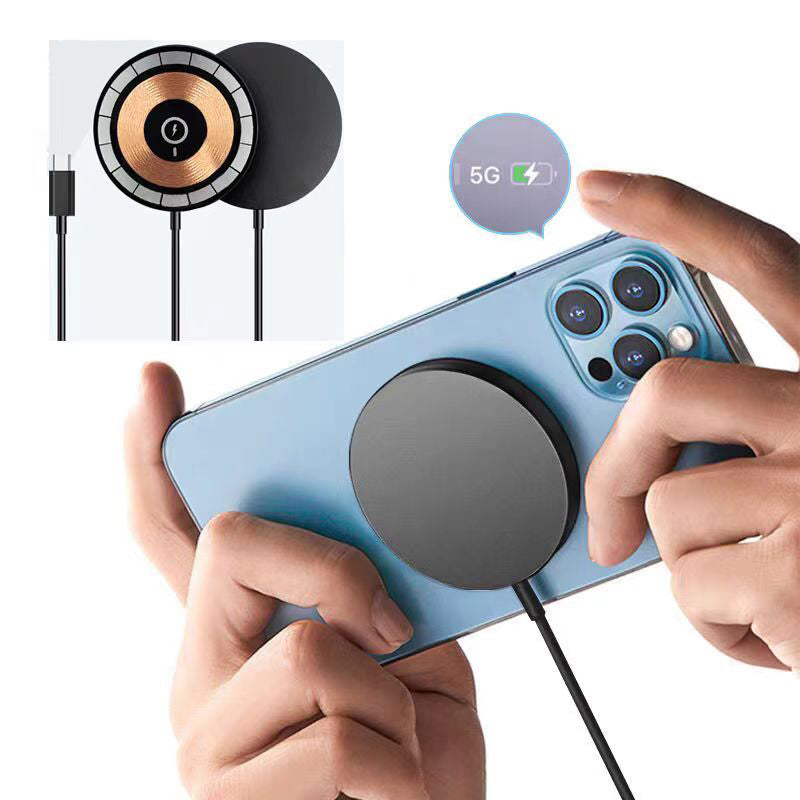 Snabbladdare 15W Magnetisk – iPhone 12–17 Pro/Pro Max